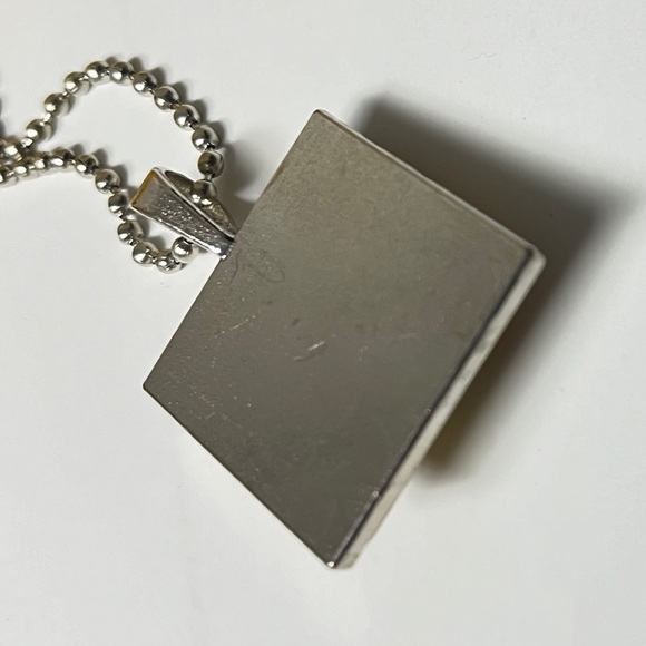 23” chain w/ 1” square pendant w/ clear dome front. “Amazing Grace” cross. NIP - Picture 4 of 7